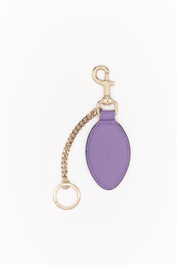 PORTACHIAVI VLOGO CON CATENA IN VITELLO GRANATO