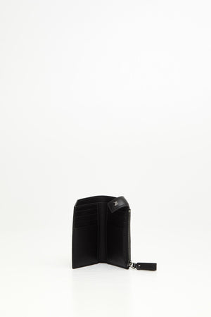 PORTACARTE CON ZIP DOT ROCKSTUD  IN VITELLO