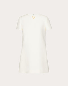 Abito Corto In Crepe Couture 