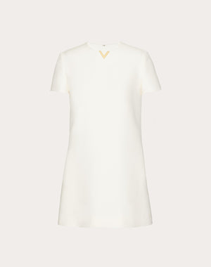 Abito Corto In Crepe Couture 