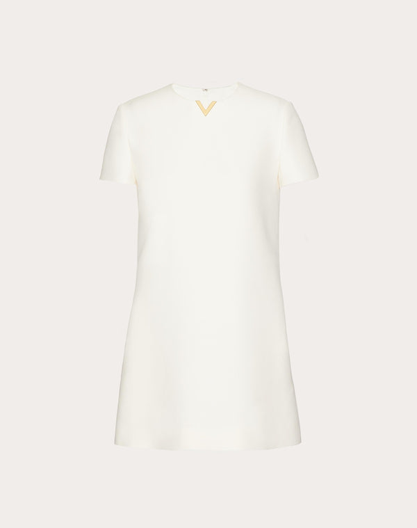 Abito Corto In Crepe Couture 