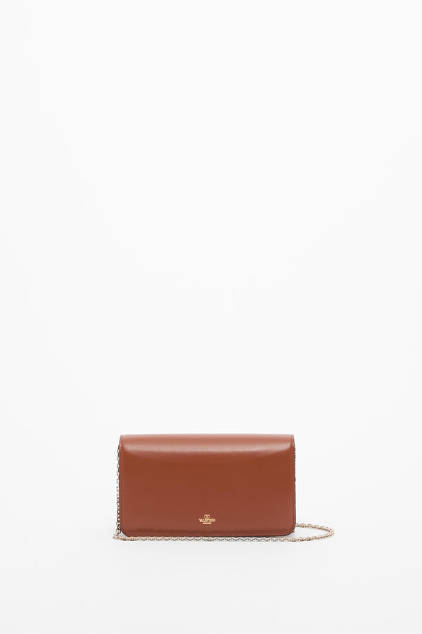 POUCH CON CATENA ROCKSTUD FIERCE IN VITELLO 