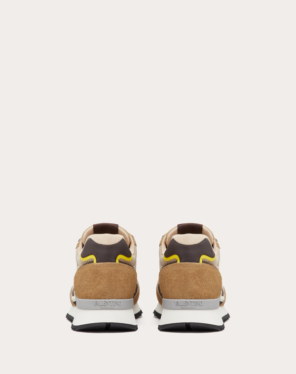 Sneaker Low-Top Vlogo Pace In Crosta, Tessuto E Vitello