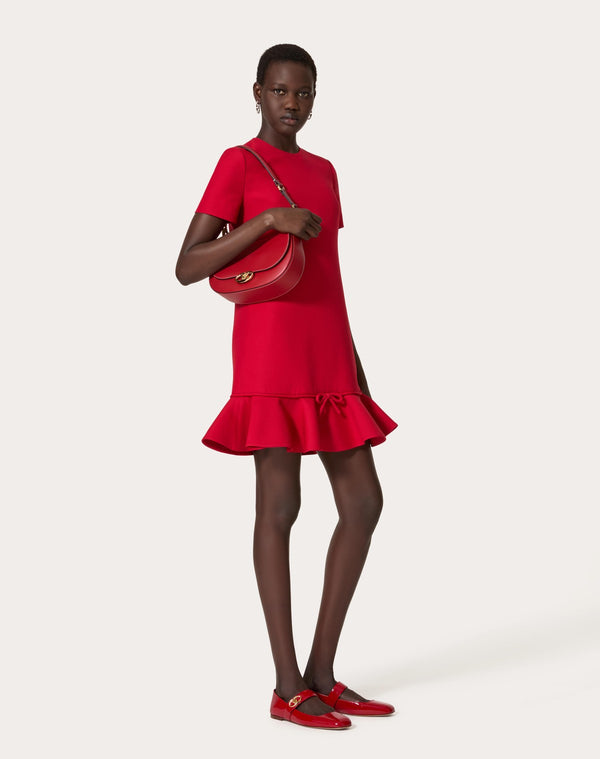 Abito Corto In Crepe Couture 