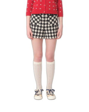 Shorts In Damier Light Tweed 