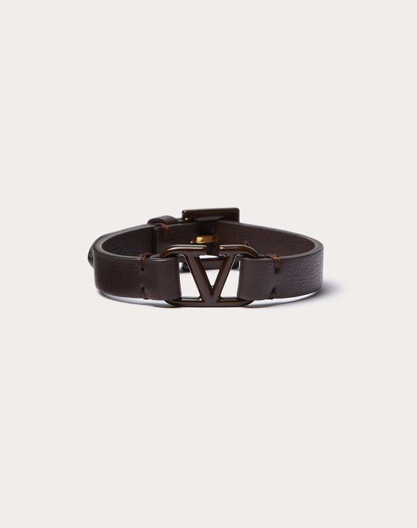 Bracciale Vlogo Signature Valentino Garavani In Pelle E Metallo