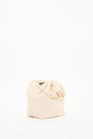 BORSA A SACCHETTO VLOGO POUF IN NAPPA