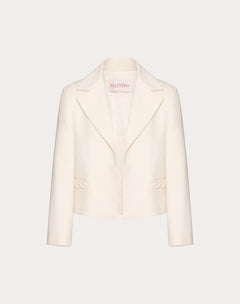 Giacca In Crepe Couture 