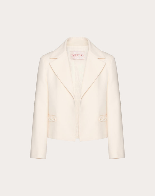 Giacca In Crepe Couture 