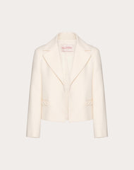 Giacca In Crepe Couture