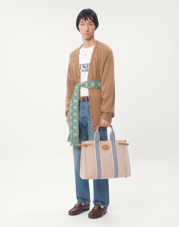 T-Shirt In Cotone Con Stampa Chez Valentino