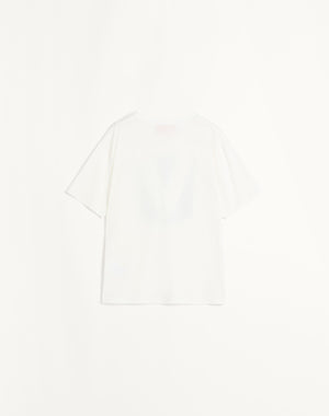 T-Shirt In Jersey Cotton Con Stampa Chez Valentino