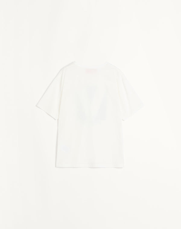 T-Shirt In Jersey Cotton Con Stampa Chez Valentino