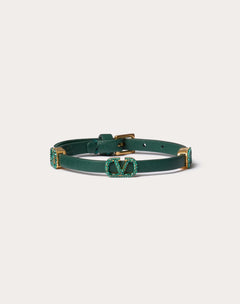 Bracciale Vlogo Signature VALENTINOentino Garavani In Pelle E Cristalli