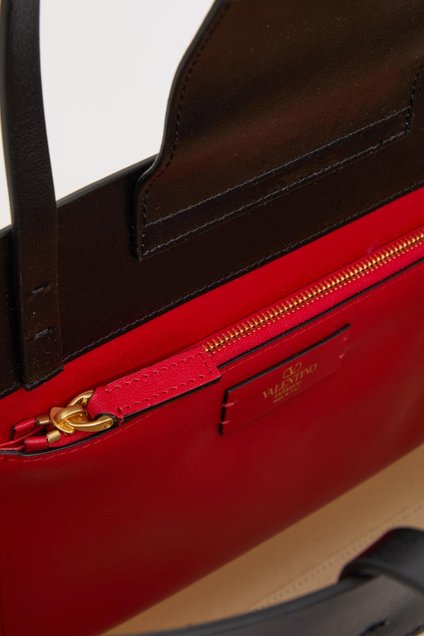 BORSA SHOPPING FILL ME IN CANVAS E VITELLO