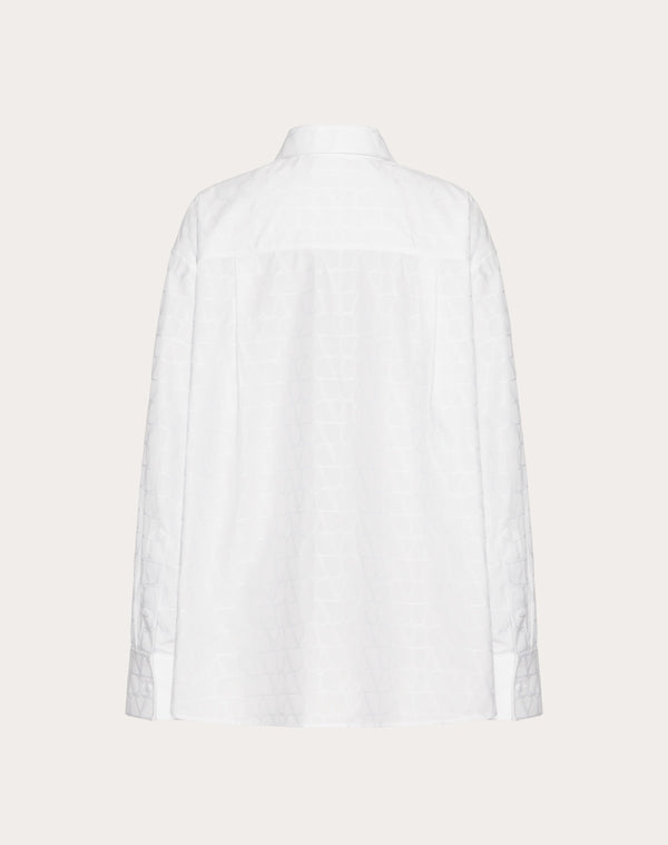 Camicia In Cotton Popeline Jacquard Toile Iconographe 