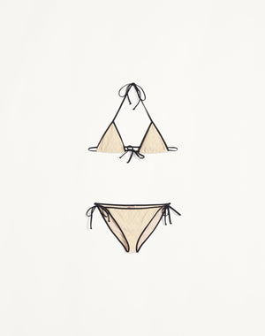 Bikini In Lycra Jacquard Toute La V 
