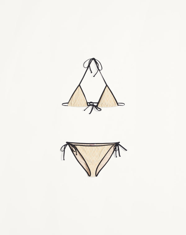 Bikini In Lycra Jacquard Toute La V 