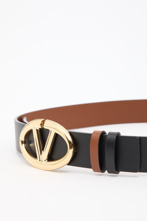 Cintura Reversibile Vlogo The Bold Edition In Vitello 30 Mm