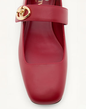 Ballerina Mary-Jane Vlogo Locker In Vitello