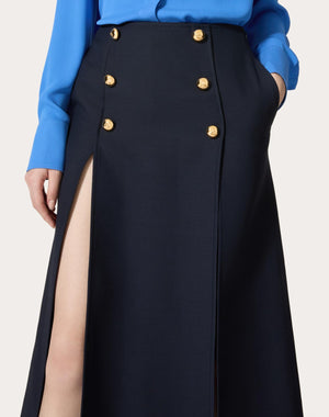 Gonna Midi In Crepe Couture