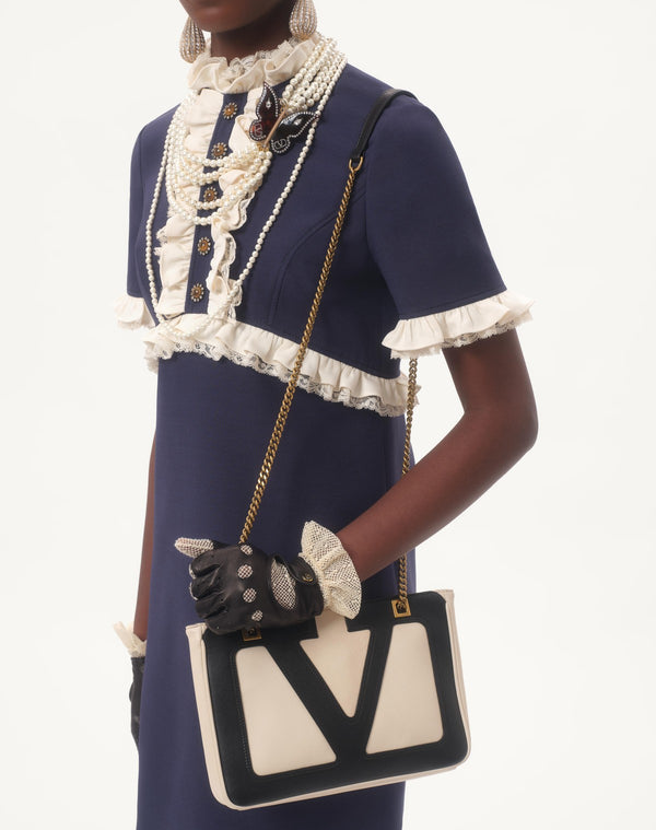 Abito Corto In Crepe Couture 