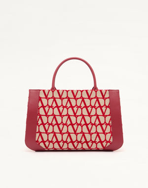 Borsa Media A Mano Vlogo Signature Toile Iconographe