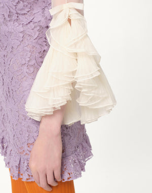Abito Corto In Heavy Lace Ricamato