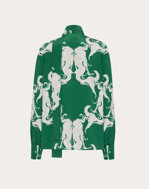 Camicia In Crepe De Chine Metamorphos Siren Small 