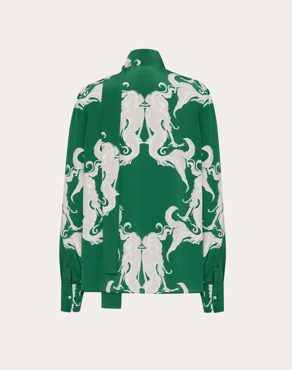 Camicia In Crepe De Chine Metamorphos Siren Small 