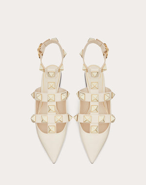 Ballerinaroman Stud In Vitello Con Borchie Smaltate