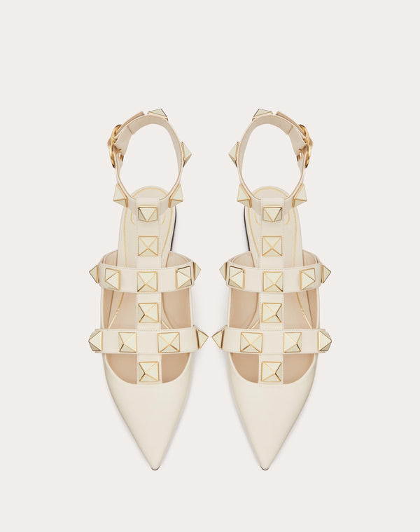 Ballerinaroman Stud In Vitello Con Borchie Smaltate