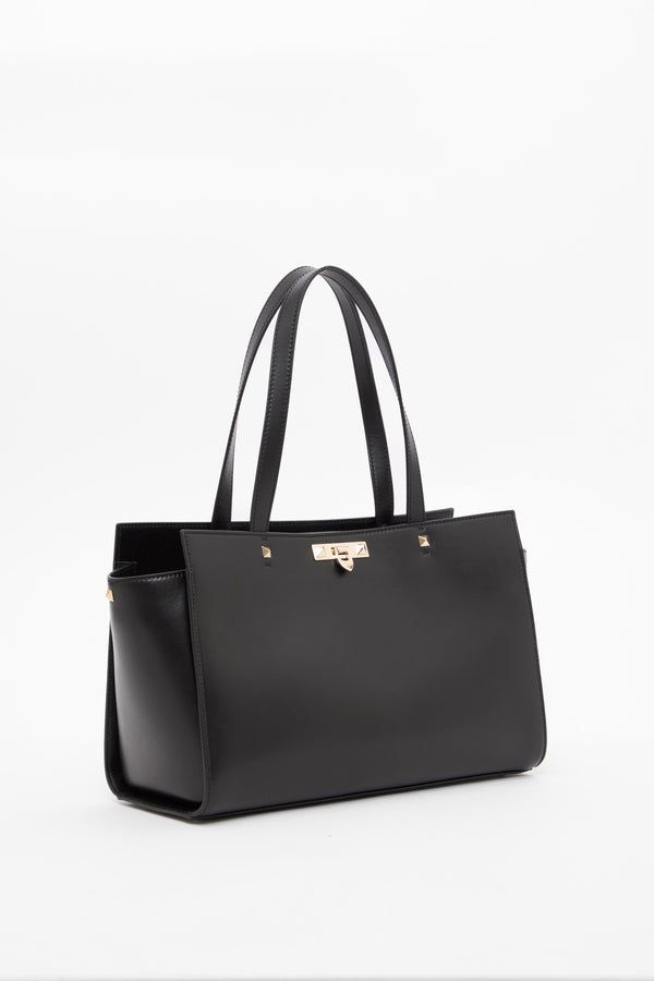BORSA GRANDE ROCKSTUD FIERCE IN VITELLO