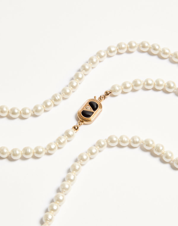 Collana Ovalette in Metallo con Smalto, Cristallo e Perla  Swarovski®