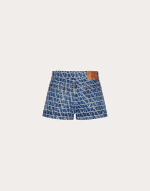 Shorts In Denim Toile Iconographe 