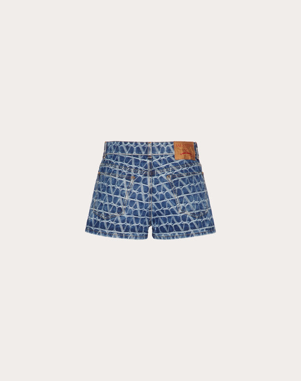 Shorts In Denim Toile Iconographe 