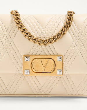 Borsa A Spalla Piccola Valentino Garavani Quiltie 67 In Nappa Trapuntata