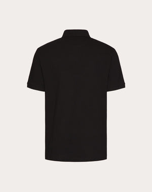 Polo In Piquet Di Cotone Con Patch Vlogo Signature