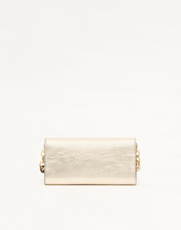 Portafoglio Con Tracolla Vlogo The Bold Edition In Vitello Laminato