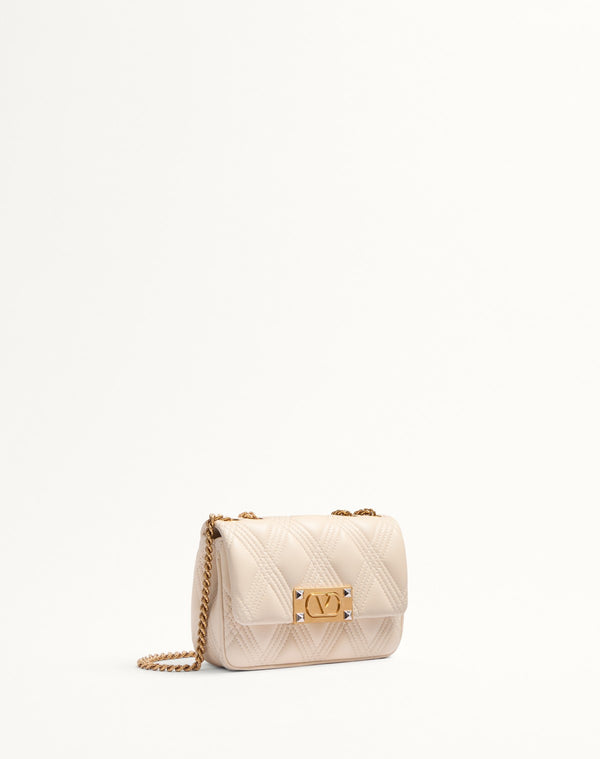 Borsa A Spalla Piccola Valentino Garavani Quiltie 67 In Nappa Trapuntata