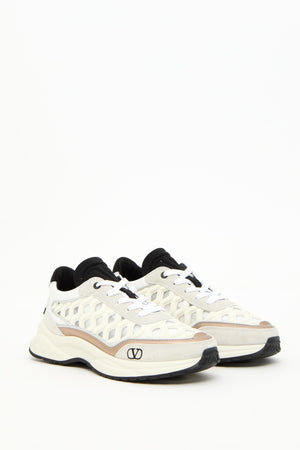 SNEAKER READY GO RUNNER IN TESSUTO E PELLE