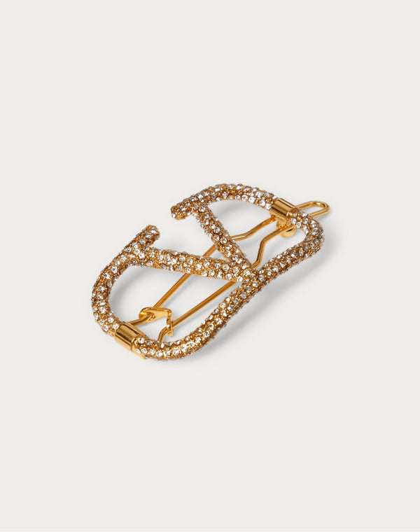 Fermaglio Per Capelli Vlogo Signature In Metallo E Cristalli Swarovski®