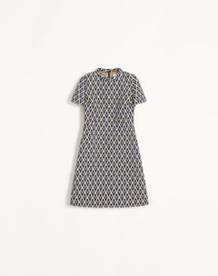Abito Corto In Jacquard Toute La V