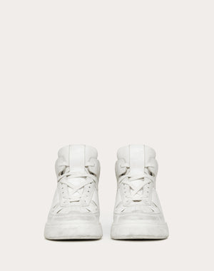 Sneaker Mid-Top Vl7N In Vitello E Nastri