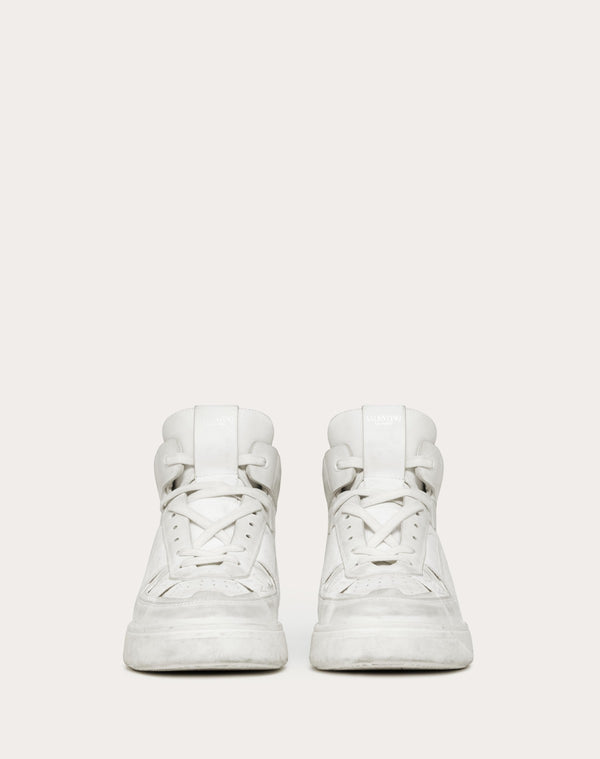 Sneaker Mid-Top Vl7N In Vitello E Nastri
