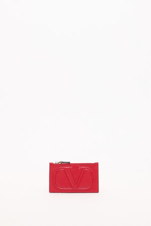 PORTACARTE CON ZIP VLOGO WALK IN VITELLO