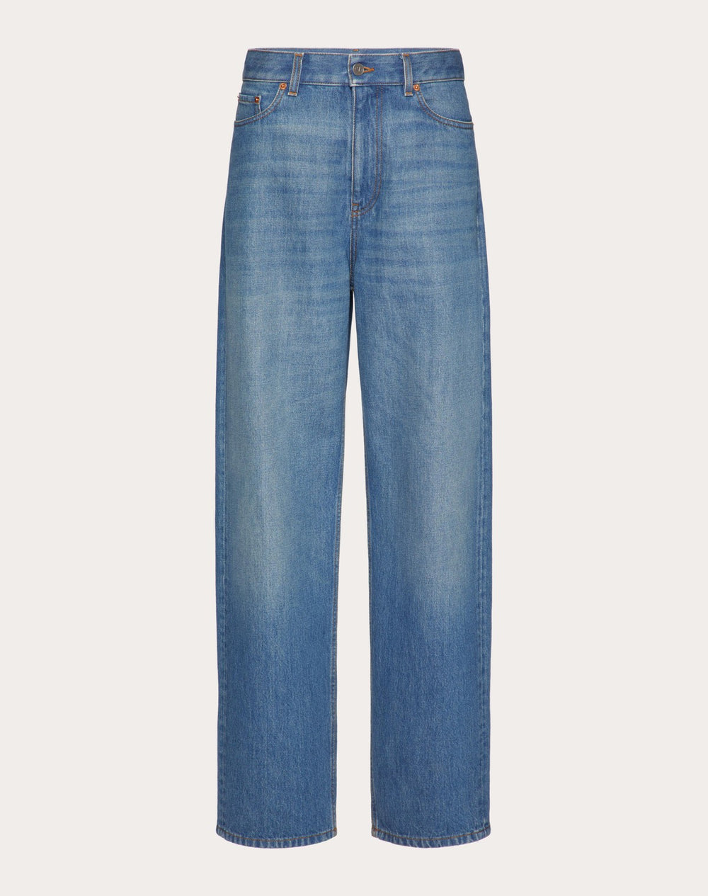 Pantalone In Medium Blue Denim 