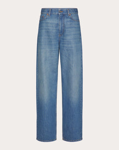 Pantalone In Medium Blue Denim