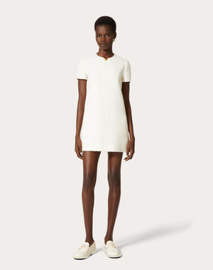 Abito Corto In Crepe Couture 