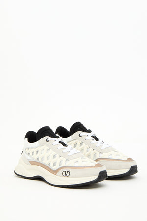 SNEAKER READY GO RUNNER IN TESSUTO E PELLE
